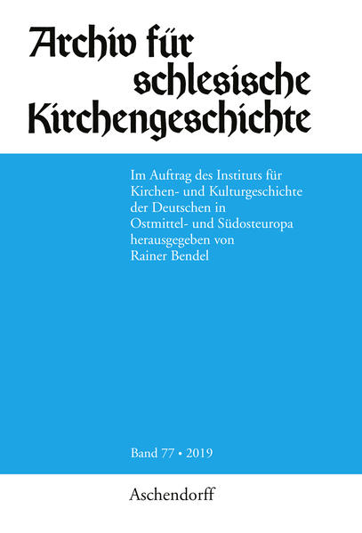 Archiv für schlesische Kirchengeschichte