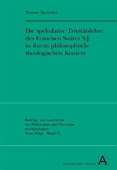 Der Jesuitentheologe Francisco Suárez (1548-1617) gilt als entscheidende Vermittlungsgestalt philosophisch-theologischen Denkens auf der Schwelle zwischen Mittelalter und früher Neuzeit. In der jüngeren Forschung hat seine dogmatische Theologie im Vergleich zum Metaphysikentwurf eher geringe Beachtung gefunden. Diese Lücke versucht die vorliegende Studie für die Trinitätslehre des Suárez zu schließen, die in ausführlicher Fassung 1606 erstmals publiziert wurde. Nach einer historisch-systematischen Einleitung bietet die Arbeit einen analytischen Gang durch alle Bereiche des suárezischen Traktats, der in dichter Synthese die gesamte Trinitätsspekulation seit Beginn des Hochmittelalters widerspiegelt. Querbezüge zu theologischen Nachbartraktaten kommen ebenso ans Licht wie Diskussionen, die Suárez mit Zeitgenossen, etwa seinem Ordensbruder Gabriel Vázquez, geführt hat. Die Studie weist nach, daß Suárez einen selbständigen Weg zwischen den maßgeblichen Autoritäten Thomas von Aquin und Johannes Duns Scotus, aber auch unter Berücksichtigung nominalistischer Konzeptionen einschlägt. Seine Stellungnahme zu philosophischen Grundthemen (Transzendentalien, Distinktionen, Relationen, Personalität) bildet die Basis der theologischen Explikation, muß sich jedoch ihrerseits von den Ansprüchen der Glaubenslehre Zielmaß und Richtung vorgeben lassen. Die suárezische Trinitätslehre erweist sich so als historisch wie systematisch gleichermaßen interessantes Paradigma spekulativer Dogmatik in der letzten großen Epoche ihrer lebendigen scholastischen Entfaltung.