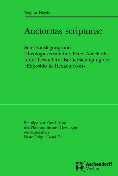 Peter Abaelard (1079-1142) ist einer der bedeutendsten Philosophen und Theologen des 12. Jahrhunderts. In seinen letzten Lebensjahren stehen Fragen der Schrifthermeneutik und Exegese zunehmend im Zentrum seiner Theologie. Im Austausch mit Heloise, der Äbtissin des Klosters Paraklet, definiert Abaelard ein wissenschaftliches Bibelstudium als eigentliche „Arbeit“ der Nonnen im Sinne der Benediktsregel nach dem Vorbild der asketisch lebenden Frauen um Hieronymus. Abaelards „Expositio in Hexaemeron“, ursprünglich für den Paraklet verfasst und dann für den Unterricht überarbeitet, ist vor diesem Hintergrund zu lesen. Für die ad-litteram-Exegese der biblischen Schöpfungsberichte in Gen 1-2 rezipiert Abaelard nicht nur die Kirchenväter, sondern ebenso jüdische Auslegungstraditionen. Der Wahrheitsanspruch der Schrift steht in besonderer Weise in der Auseinandersetzung mit der zeitgenössischen Naturphilosophie (Wilhelm von Conches, Thierry von Chartres) auf dem Prüfstand.