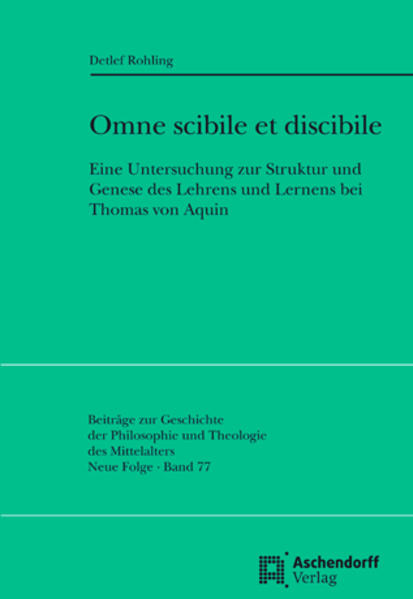 Jeder von uns hatte das Glück, unterrichtet zu werden. Vieles-oder zumindest manches-von dem, was erkennbar ist, wurde von uns auch erlernt. Durch Lehren und Lernen ist unsere Welt konstituiert, so wie sie ist, oder wie sie zumindest für uns ist. Was aber ist das eigentlich: Lehren und Lernen? Können die vielen pädagogischen Einsichten und das Verhältnis von Lehrer zu Schüler, mit dem wir alle in unserem Leben zu tun hatten oder noch haben, auch philosophisch aufgearbeitet werden? Thomas von Aquin (1225-1274) hat als einziger mittelalterlicher Autor eine ‘Quaestio’ über den Lehrer geschrieben (‘De magistro’). Darin und in weiteren Texten über einen ‘ordo addiscendi’-eine Ordnung des Lernens-expliziert er anhand philosophischer Mittel die Tätigkeiten des Lehrens und Lernens, auch auf dem Hintergrund der in seinem Jahrhundert entstehenden Universitäten. Die vorliegende Arbeit analysiert auf vier unterschiedlichen Ebenen-epistemisch, schöpfungstheologisch, anthropologisch und sozial-das Verständnis des Aquinaten hinsichtlich der Struktur und Genese des Lehrens und Lernens. Diese differenzierte Strukturierung eröffnet einen Einblick in die Wirkweise des menschlichen Geistes und exemplifiziert im Kern die wissenschaftstheoretische und anthropologische Konzeption des Aquinaten. Dabei wird der ‘ordo addiscendi’ in einer Eigenständigkeit gegenüber der ‘divisio philosophiae’ als eine ausgezeichnete Weise menschlichen Tätigseins profiliert.