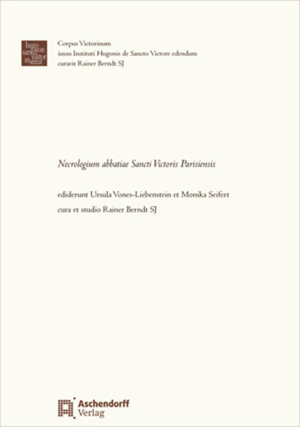 The obituary of the abbey of St Victor in Paris is not only of substantial importance for the history of this prominent royal abbey and its congregation, but also for the network of relationships established between the Capetian Dynasty and the nobility of the Ile-de-France. The integral edition of this obituary, composed in the 14th century and continued until the French Revolution, is published here for the first time. It gives us a general view of the structure of the order of St Victor and of the canons living within the motherhouse in Paris. In addition to the abbots, the priors and the claustral officers some 1033 canons and 153 lay brothers are named here -, and the donations pro anima provide us with an insight into the economy of the abbey. The obituary furnishes us with information about the citizens of Paris and the topography of the town as well as about the masters of the University, closely connected to the Victorine theological school-famous in the 12th century for thinkers and teachers such as Hugh and Richard of St. Victor. Accordingly it can be taken as a solid basis for further prosopographical and socio-historical studies.