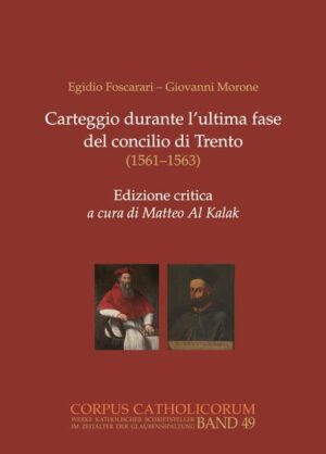 Per scrivere la storia del concilio di Trento, una fonte di importanza fondamentale sono i carteggi intrattenuti dai protagonisti dei dibattiti. Tra coloro che animarono le discussioni nell’ultima fase spicca la figura del vescovo di Modena Egidio Foscarari (1512-1564), domenicano, teologo e maestro del Sacro Palazzo negli anni di Paolo III. Il futuro presidente del concilio Giovanni Morone, che ne aveva favorito la carriera, si servì di lui per ottenere informazioni sull’andamento dei lavori e orientare da Roma le discussioni. Le lettere del loro carteggio, qui pubblicate, restituiscono in modo vivo gli scontri, le dottrine e i retroscena del concilio: ne emerge un’assemblea divisa in cui si confrontarono idee diverse di Chiesa e di cristianità