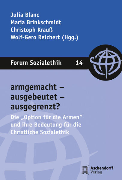 Die biblische „Option für die Armen“ bildet eine zentrale Leitperspektive christlich profilierter Sozialethik. Sie fordert dazu auf, ethische Problemlagen aus Sicht derer zu betrachten, die „arm“ sind bzw. „arm gemacht“ werden. Die „Option für die Armen“ wurde von der lateinamerikanischen Ortskirche wieder-entdeckt, von Papst Johannes Paul II. in die gesamtkirchliche Sozialverkündigung (Sollicitudo Rei Socialis) integriert und aktuell von Franziskus,Papst mit seinem Leitwort „einer armen Kirche für die Armen“ (Evangelii Gaudium) erneut in den Blickpunkt gerückt: Es ist ein Appell an die Christliche Sozialethik bzw. die Theologie insgesamt, an die Institution Kirche und nicht zuletzt an Christinnen und Christen vor Ort, einen Perspektivenwechsel zu vollziehen und entsprechendes Engagement zu zeigen. Was tun (wir-mit den-für) die Armen? Diesem Fragekomplex widmete sich das Forum Sozialethik vom 4.-6. September 2013 in der Katholischen Akademie in Schwerte. Die vielschichtigen Tagungsbeiträge bilden die Grundlage für den vorliegenden Band, der u.a. folgende Themen diskutiert: · Worin bestehen die wissenschaftstheoretischen Herausforderungen der „Option für die Armen“? · Welche grundsätzliche Problematik liegt in der Wahrnehmung von Armut bzw. der Definition von „den Armen“? · In welchem Zusammenhang steht die „Option für die Armen“ mit Fragen der Gerechtigkeit, der Partizipation und der Versöhnung? · Welche Herausforderungen ergeben sich aus der „Option für die Armen“ für Akteure der katholischen Kirche in Deutschland? Die Antworten auf diese Fragestellungen verstehen sich als Beiträge zu einer immer wieder notwendigen Aktualisierung der „Option für die Armen“-und zwar sowohl in wissenschaftlichen Kontexten als auch in der Praxis.