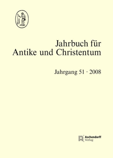 Band 51 enthält u.a. folgende Beiträge Alfons Fürst: Paganer und christlicher »Monotheismus«. Zur Hermeneutik eines antiken Diskurses Peter Gemeinhard: Dürfen Christen Lehrer sein? Anspruch und Wirklichkeit im christlichen Bildungsdiskurs der Spätantike Tobias Uhle: Der Strandspaziergang im Octavius des Minucius Felix als Begegnung mit dem Unverfügbaren. Eine allegorische Deutung von Min. Fecl. 2,3/4,5 Georg Schöllgen: Eine elchasaitische Synode im Kölner Mani-Kodex? Marion Gindhart: Lineare und interaktive Ordnung. Zur Inszenierung der Städte und ihres Rombezuges im »Ordo urbium nobilium« des Ausonius Michael Schramm: Taufe und Bekenntnis. Zur literarischen Form und Einheit von ›augustinus‹ Confessiones