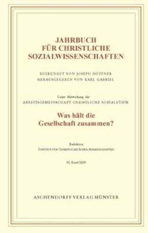 Aus dem Inhalt des 50. Bandes: Ernst-Ulrich Huster Armut und Reichtum: Auswirkungen der Ungleichheit von Einkommen und Vermögen auf den gesellschaftlichen Zusammenhalt Sabine Frerichs / Richard Münch Was die Welt(gesellschaft) im Innersten zusammenhält. Kult des Individuums und Moralisierung des Marktes Axel Bohmeyer Inklusion und Exklusion in systemtheoretischer Perspektive. Ausleuchtung eines soziologischen Theoriedesign im Kontext des Erziehungssystems Walter Lesch Was hält Europa zusammen? Gemeinsame Werte und ethische Konfliktfelder der europäischen Gesellschaft Oliver Hidalgo Das politisch-theologische Problem der Demokratie-Alexis de Tocqueville und die Vermittlung zwischen Individuum und Gemeinschaft