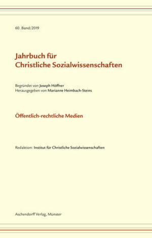 Jahrbuch für christliche Sozialwissenschaften / Öffentlich-rechtliche Medien | Bundesamt für magische Wesen