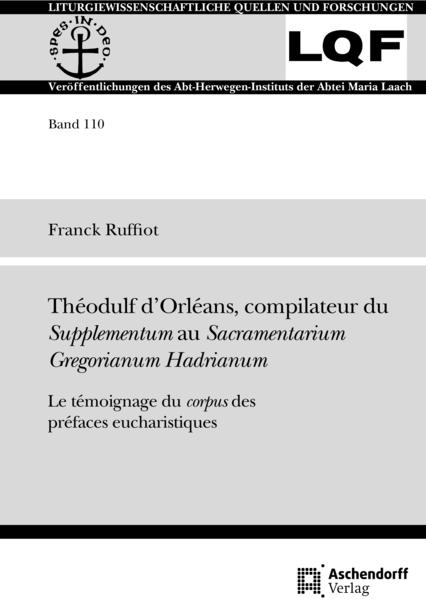 Le Supplément au sacramentaire grégorien Hadrianum a longtemps été attribué à Alcuin de Tours (ca. 730-804), célèbre conseiller de Charlemagne. En 1965 Dom Jean Deshusses réattribua le Supplément à saint Benoît d’Aniane (ca. 751-821), moine proche de la cour carolingienne. La thèse de Dom Deshusses fut largement admise à tel point que le Supplément est désormais appelé «le Supplément d’Aniane». Cette étude présente une traduction française du corpus des 221 préfaces eucharistiques que renferme le Supplément puis analyse le style et la théologie de son compilateur pour alors l’identifier : il s’agit de Théodulf d’Orléans (ca. 760-820), érudit d’origine hispanique et auteur des Libri Carolini.