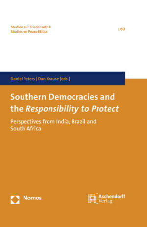 The Southern democracies India, Brazil, and South Africa (IBSA) are playing an increasingly decisive role in international politics. Thus, their attitude towards the Responsibility to Protect (R2P) matters a lot for the concept and its further development. Dealing with the positions of the three emerging powers from the Global South also contributes to a better understanding of their perceptions, their world views, and their foreign policies. This volume takes a critical look at the IBSA countries’ stances on R2P and its corresponding norms and principles. It questions common explanations, reveals often existing tensions between rhetoric and practice, and tries to correct false perceptions in Western discourses.