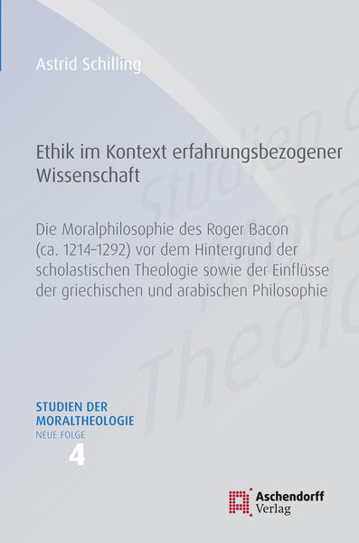 Welche theologisch-ethische Bedeutung hat die Moralphilosophie im „Opus maius“ des Franziskaners Roger Bacon? Dieser Fragestellung wird unter zweierlei Perspektive nachgegangen: zum ersten wird das Verhältnis der Moralphilosophie zu den im „Opus maius“ vorangegangenen empirischen Wissenschaften untersucht. Zu Vergleichszwecken werden dazu zwei arabische (al-Farabi und Avicenna) sowie zwei christliche (Hugo von St. Viktor und Bonaventura) Wissenschaftseinteilungen herangezogen. Als Ergebnis wird erarbeitet, dass die Moralphilosophie im „Opus maius“ als Regulativ der erfahrungsbezogenen Wissenschaften gesehen werden kann. Die zweite Perspektive ist diejenige auf den Inhalt der Moralphilosophie: zunächst werden als Vergleichsgrundlage die vernunftbetonende Ethik des Dominikaners Thomas von Aquin und die willensbetonende Ethik des Franziskaners Johannes Duns Scotus kurz vorgestellt. Als Ergebnis des Vergleichs wird erarbeitet, dass Roger Bacons Moralphilosophie bereits einen willensbetonenden Ansatz darstellt und welche Rolle Rhetorik und Poesie bei der Willensüberzeugung spielen.