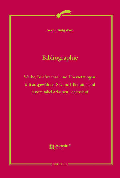 Wenige Autoren erfordern-nach Quantität, Qualität und Wirkungsgeschichte ihres Werkes-eine Bibliographie, die ein eigenes Buch darstellt. Der russische Denker Sergij Bulgakov (1871-1944) gehört zu diesem Kreis. Die Bibliographie (mit deutscher Übersetzung der russischen Titel) erscheint gleichzeitig mit seinen autobiographischen Texten (Band 2) und nach seiner Habilitationsschrift „Philosophie der Wirtschaft“ (Band 1) als Band 3 der Werkausgabe, erarbeitet an der „Forschungsstelle Sergij Bulgakov“ der Universität Fribourg Schweiz. Enthalten sind: die zu Lebzeiten Bulgakovs veröffentlichten Werke, posthume Publikationen, Neuauflagen, von ihm verfasste Rezensionen, Vorworte und Übersetzungen, publizierte Briefe und Briefwechsel, Vorlesungen und Seminarprotokolle sowie Nekrologe. Ein Verzeichnis der Archive gibt Aufschluss über den Zugang zu publiziertem und noch unpubliziertem Material, das der Erforschung harrt. Die Übersetzungen sind nach Sprachen geordnet. Hinzugefügt wurde eine Liste der Zeitschriften, in denen Bulgakovs Publikationen erschienen, sowie ein Verzeichnis ausgewählter Sekundärliteratur. Ein tabellarischer Lebenslauf ermöglicht die Kontextualisierung der Publikationen auf Bulgakovs Lebensweg. Die Bibliographie möchte die Aufmerksamkeit für Bulgakov als herausragenden Denker des 20. Jahrhunderts wecken und die Orientierung in seinem immensen Werk erleichtern.