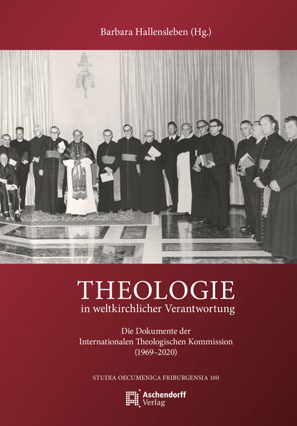 Die Internationale Theologische Kommission wurde 1969 von Papst Paul VI. auf Bitten der Bischofssynode von 1967 gegründet, um die guten Erfahrungen der Bischöfe mit den theologischen Beratern während des Zweiten Vatikanischen Konzils fortzuführen. Sie steht unter der Leitung des Präfekten der Glaubenskongregation und umfasst dreißig Mitglieder, die alle Erdteile und theologischen Ausrichtungen vertreten sollen. Nach ihren Statuten hat die Kommission die Aufgabe, "Fragen der Lehre von großer Bedeutung, vor allem solche, die neue Aspekte aufweisen, zu studieren und auf diese Weise dem Lehramt der Kirche und insbesondere der Kongregation für die Glaubenslehre, bei der sie eingerichtet wurde, Hilfe zu bieten". In den fünfzig Jahren ihrer Existenz sind dreißig approbierte Dokumente entstanden, die das breite Panorama einer Theologie in weltkirchlicher Verantwortung repräsentieren. Die Herausgeberin: Barbara Hallensleben, Professorin für Dogmatik und Theologie der Ökumene an der Universität Freiburg Schweiz, war zehn Jahre lang Mitglied der Internationalen Theologischen Kommission (2004-2014).