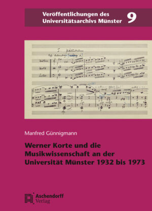 Werner Korte und die Musikwissenschaft an der Universität Münster 19321973 | Bundesamt für magische Wesen