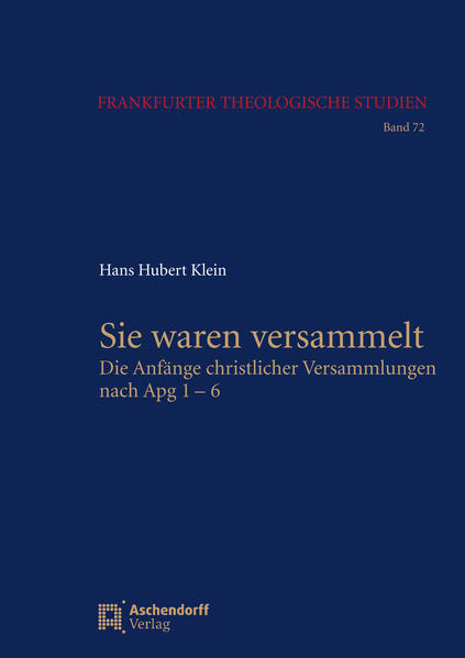 Zu Beginn der Apostelgeschichte erzählt Lukas von den Anfängen der Kirche in Jerusalem. Detailliert schildert er dabei in Apg 1-6 sieben Versammlungen. Manchmal nennt er ihren Anlass, die Namen der versammelten Personen oder aktuelle Fragen und Nöte