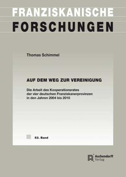 Thomas M. Schimmel zeichnet mittels einer Analyse der Arbeit des gemeinsamen und paritätisch besetzten Lenkungsgremiums der vier deutschen Franziskanerprovinzen kenntnisreich den Kooperations- und Fusionsprozess der Provinzen in den Jahren 2004 bis 2010 nach. Dabei stellt er die wechselvolle Geschichte der Franziskaner in Deutschland sowie die soziologischen Besonderheiten von Ordensgemeinschaften dar und geht anhand der Dreijahresberichte der Provinzialminister aus den Jahren 2001 bis 2010 ausführlich auf die Gründe ein, die zur Fortentwicklung des Kooperations- und Fusionsprozesses geführt haben.