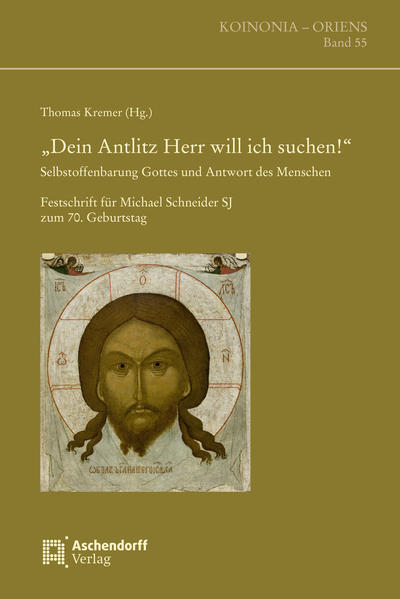 Das Geheimnis, wie Gott sich dem Menschen zu erkennen gibt und wie der Mensch auf die Selbstoffenbarung Gottes antwortet, ist der zentrale Leitgedanke im Wirken von Michael Schneider SJ. Ps 26,8LXX bringt es sprechend zum Ausdruck: „Dein Antlitz, Herr, will ich suchen!“ Diese Suche beinhaltet für Schneider die Vergewisserung in der Theologie der Väter, philosophisch-theologische Reflexion, eine besondere Verbundenheit mit den Kirchen des Ostens, Expertise in Liturgie und Kunst als Ausdrucksformen des Glaubens, eine intensive Beschäftigung mit christlicher Spiritualität sowie die Umsetzung in der Berufungspastoral, geistlichen Begleitung und Seelsorge. Die vorliegende Festschrift möchte mit breitgefächerten Inhalten die Vielfalt dieses theologischen Interesses und kirchlichen Engagements abbilden. Mit Beiträgen von: Agnès-Mariam de la Croix, Serafim Ioanta, Dirk Ansorge, Stephan Ch. Kessler SJ, Jürgen Bärsch, Heinrich Michael Knechten, Wolfgang Beck, Yuriy Kolasa, Marco Benini, Wendelin Köster SJ, Christoph Benke, Thomas Kremer, Marianus Bieber OSB, Gregorios III. Laham B.?S., Hartmut Blersch, Antoine Lambrechts OSB, Sven Boenneke, Agnes Lanfermann MMS, Peter Bruns, Liborius Olaf Lumma, Andreas Brüstle, Oleksandr Petrynko, Harald Buchinger, Michael K. Proházka OPraem., Ioan Caraza, Elisabeth Rieder, Herbert Dautzenberg, Johannes Schelhas, Thomas Dautzenberg, Guido Schlimbach, Nicolas Egender OSB, Pius Schmidt, Karl Christian Felmy, Stefan Scholz, Helmut Föller, Ernst Christoph Suttner, Franz Josef Gebert, Andreas-Abraham Thiermeyer, Albert Gerhards, Reinhard Thöle, Hanna-Barbara Gerl-Falkovitz, Alexander Toepel, Manfred Gerwing, Hans-Ulrich Weidemann, Lothar Heiser, Michael Wohner, Stephan Herzberg, Ansgar Wucherpfennig SJ, Helmut Hoping, Joseph-Jules Zerey.