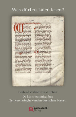 Die bereits von den Zeitgenossen als ‘Devotio Moderna’ bezeichnete religiöse Reformbewegung hat sich nach dem Tod ihres charismatischen Stifters Geert Grote (†1384) in wenigen Jahrzehnten von ihrem Ausgangsort Deventer über die Niederlande und das heutige Belgien, über Westfalen und das Rheinland bis nach Süddeutschland ausgebreitet. Doch wurde sie erst zu Beginn des 19. Jahrhunderts zum Gegenstand intensiven wissenschaftlichen Interesses. Motivierend war dabei die Überzeugung, dass die Gründer der devoten Bewegung in mancher Hinsicht ‘Reformatoren vor der Reformation’ gewesen seien. Gerhard Zerbolt von Zutphen (†1398), gelehrter Priester und Bibliothekar im Haus der Brüder vom gemeinsamen Leben in Deventer, schien diese Meinung in besonderer Weise zu bestätigen. Hat er doch in einem umfangreichen lateinischen Traktat gegen die Widerstände seiner Zeit das Recht der Laien auf Bibellektüre in der Volkssprache verteidigt, wie es später auch von Luther vertreten wurde. Da diese Schrift mit dem Titel ‘De libris teutonicalibus’ lange Zeit nur unvollständig bekannt war, konnte ihre differenzierte Argumentation und eigentliche Tendenz nicht wahrgenommen werden. Erst mit der Entdeckung einer Handschrift, die den unverkürzten Text in einer mittelniederländischen Übersetzung aus dem Umkreis des Autors überliefert, wird das spezifische Anliegen des Traktats erkennbar. Diese bislang unpublizierte Handschrift wird hier zusammen mit dem lateinischen Text ediert und ausführlich erläutert.