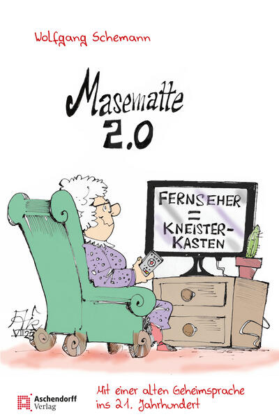 Masematte, die berühmte münsterische Geheimsprache, entstand um die Mitte des 19. Jahrhunderts. Das Milieu, in dem sie gesprochen wurde, ist längst verschwunden. Aber die Masematte lebt immer noch und erfreut sich großer Beliebtheit. Doch wer heute Masematte labert, hat mitunter ein Problem. Wie geht man mit Dingen um, die die alten Masemattenfreier noch gar nicht kannten und für die es deshalb auch keine Wörter gibt? Wolfgang Schemann, langjähriger WN-Redakteur und Autor zahlreicher Masematten-Bücher, hat sich dieser Herausforderung gestellt und dabei entdeckt, dass man mit der guten alten Masematte und ein bisschen Phantasie auch Erscheinungen und Errungenschaften des 21. Jahrhunderts verbal locker in den Griff kriegen kann. Titel seines neuesten Buches: Masematte 2.0. Jovel, oder? Mit Illustrationen von Arndt Zinkant