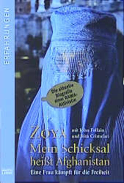 Zoya ist 23 Jahre alt und stammt aus Kabul. Seit 1994 ist sie Mitglied von RAWA, dem revolutionären Frauenverband Afghanistans. Diese Widerstandsbewegung kämpft seit über 20 Jahren gegen fundamentalistische Restriktionen und für eine Gleichheit der Geschlechter, vor allem für Bildung und Gesundheitsversorgung für Frauen. Die sanften Rebellinnen operierten während der Taliban-Herrschaft unter unglaublichen Gefahren von Pakistan aus. Sie schleusen Ärzteteams und Krankenschwestern nach Afghanistan ein und bringen Mädchen und Frauen heimlich Lesen und Schreiben bei. In der pakistanischen Grenzstadt Ouetta haben sie ein Flüchtlingslager mit Krankenhaus und Schule organisiert. Die beiden Journalisten John Follain und Rita Cristofari trafen Zoya in Rom, wo sie Vorträge hielt und Spendengelder für RAWA sammelte. Dort begann Zoya, ihre Lebensgeschichte zu erzählen und von ihrem gefahrvollen Alltag in Afghanistan zu berichten, wo Frauen weniger gelten als Tiere und öffentliche Hinrichtungen in Fußballstadien an der Tagesordnung sind.