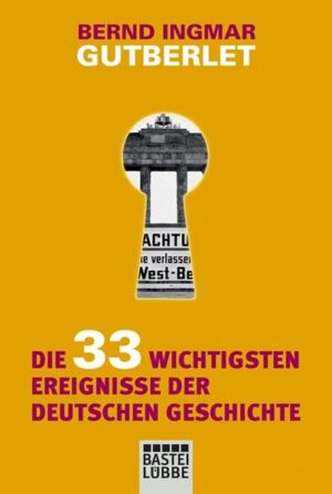 Von der Varusschlacht bis zum Mauerfall ist die deutsche Geschichte voller wichtiger Ereignisse und entscheidender Wendungen, großer Siege und vernichtender Niederlagen - und alle wirken sie bis heute nach. Karl der Große, Reformation, Wiedervereinigung. Davon hat jeder schon gehört. Wie aber steht es mit dem Sachsenspiegel oder dem Hambacher Fest? Wer oder was war die (oder der?) Goldene Bulle? Bernd Ingmar Gutberlet präsentiert die wichtigsten Namen und Ereignisse der deutschen Geschichte - spannend und unterhaltsam.