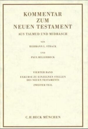 Dieses Pionierwerk der Bibelwissenschaft erhellt den jüdischen Hintergrund der neutestamentlichen Schriften und hat damit zwischen den Weltkriegen eine neue Basis für das Verständnis des Neuen Testaments geschaffen. Ziel ist es, „den gesamten der Erläuterung des Neuen Testaments dienlichen Stoff aus der altjüdischen Literatur zu sammeln, zu sichten und in zuverlässiger Übersetzung bequem zugänglich zu machen“ (Einleitung). Das Material wird in der Reihenfolge des Neuen Testaments präsentiert