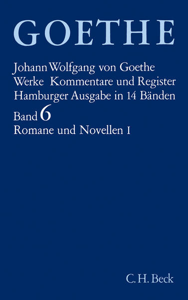 Band 6 enthält "Werther" und die "Unterhaltungen deutscher Ausgewanderten", kommentiert von Erich Trunz, sowie die "Wahlverwandtschaften" und die "Novelle", kommentiert von Benno von Wiese.