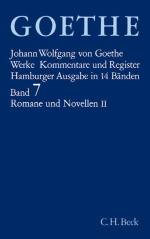 Band 7 der Hamburger Ausgabe enthält "Wilhelm Meisters Lehrjahre", den großen Roman, der 1795 - 96 erschien. Der Roman machte auf die deutschen Zeitgenossen stärksten Eindruck. Die Skala der damaligen Äußerungen reicht von Stimmen des Verstehens und der Bewunderung bis zu Bedauern und Ablehnung. Durchläuft man diese Stellungnahmen von Schiller, Humboldt, Körner, Friedrich Schlegel, Jean Paul, so findet man fast alle wesentlichen Züge des Romans darin erwähnt: Die Auffassung des Menschen, den Charakter als Zeitroman, die Anmut der Erzählung, die Polarität von Realistik und Idealisierung, die Frage nach der Entwicklung, das Bild der sozialen Zustände. Auf 70 Seiten sind deswegen diese gewichtigen zeitgenössischen Äußerungen zusammengestellt. Sie sind für den Leser einerseits vorzügliche Beiträge zur Interpretation, andererseits dokumentieren sie die Wirkungsgeschichte. Das Nachwort des Herausgebers charakterisiert knapp die künstlerische Struktur des Werks und stellt es in die geistesgeschichtliche Entwicklung zwischen der aufklärerischen Literatur des 18. Jahrhunderts und der romantischen Dichtung der bald darauf folgenden Zeit. Der anschließende Zeilenkommentar bietet zahlreiche Begriffs- und Sacherklärungen. Eine ausführliche Bibliographie rundet das Material ab.