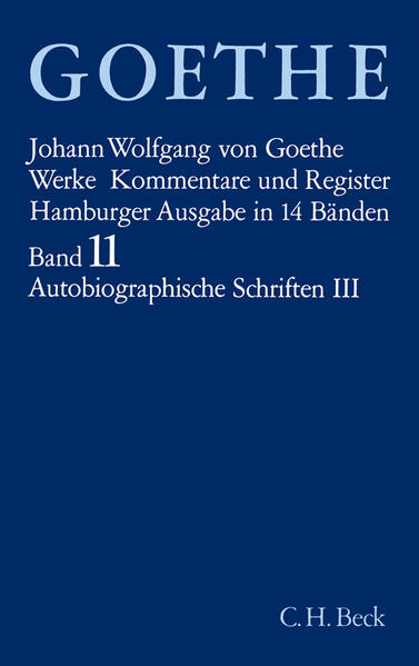 Der 11. Band der "Hamburger Ausgabe" hängt eng mit den Bänden 9 und 10 zusammen