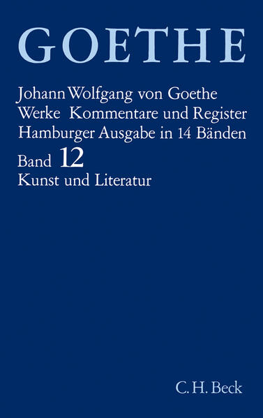 Der erste Teil von Band 12 enthält eine Auswahl der wichtigsten Schriften Goethes zur Kunst von dem Jugendhymnus auf das Straßburger Münster bis zu den Altersaufsätzen über Leonardos "Abendmahl" und über europäische Landschaftsmalerei. Der zweite Teil enthält Goethes Schriften zur Literatur. Sein Blick erstreckte sich auf griechische, lateinische, spanische, französische, ja sogar chinesische Dichtung. Den Textteil beschließen die "Maximen und Reflexionen", die neben "Faust II", "Divan" und "Wanderjahren" als eines von Goethes großen Alterswerken betrachtet werden müssen.