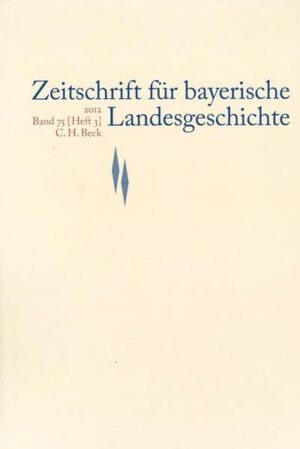 Zeitschrift für bayerische Landesgeschichte Band 75 Heft 3/2012 | Bundesamt für magische Wesen
