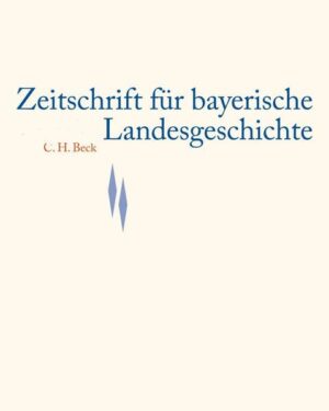 Zeitschrift für bayerische Landesgeschichte Band 83 Heft 2/2020 |