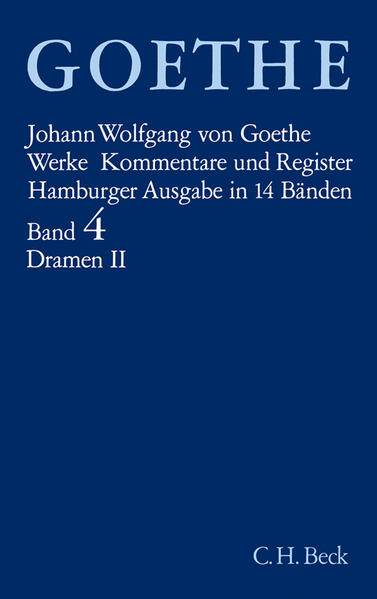 Band 4 vereinigt Goethes Dramen der Leipziger, der Frankfurter und der ersten Weimarer Jahre.