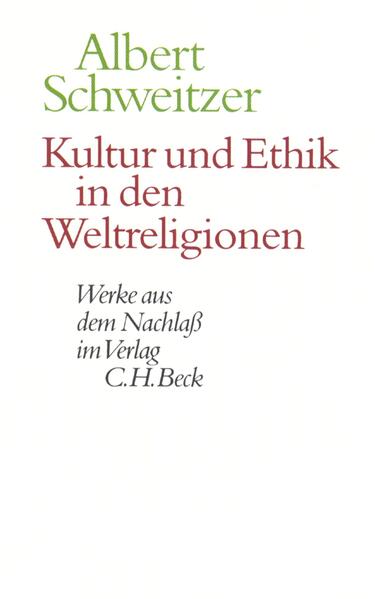 Welche Ethik braucht das 21. Jahrhundert? Und welche Antworten geben die Weltreligionen? Die globalen Herausforderungen der Gegenwart verlangen nach einer Ethik und Kultur der Nachhaltigkeit, die nicht nur die Lebensrechte künftiger Generationen, sondern auch diejenigen der Tiere und den Eigenwert der Natur achtet. Zugleich muß eine zukunftsfähige Ethik dem Pluralismus der Kulturen und Religionen Rechnung tragen. Der vorliegende Band enthält drei nachgelassene Schriften Albert Schweitzers über Kultur und Ethik in den Weltreligionen von überraschender Aktualität. "Kultur und Ethik", entstanden 1919-1921, skizziert den Beitrag der Weltreligionen zu einer universalen Ethik. Gleichzeitig bietet dieses überaus präzise, meisterhaft geschriebene und in sich geschlossene Werk nicht nur eine dichte Darstellung der Ethik Jesu, sondern auch der theologischen und ethischen Grundansichten Schweitzers. "�Mensch und Kreatur in den Weltreligionen"�, geschrieben 1933, bündelt Schweitzers Gedanken zur Tierethik und vermittelt zentrale Grundeinsichten der Ethik der Ehrfurcht vor dem Leben. Die 1934 gehaltenen "Hibbert-Lectures"�, bislang nur aus Presseauszügen bekannt, beleuchten in einer pointierten Gegenüberstellung das Verhältnis des Christentums zu den Weltreligionen. Die drei Schriften des vorliegenden Bandes gehören in den Umkreis von Schweitzers Kulturphilosophie und bieten eine wichtige Ergänzung zu seiner "Kulturphilosophie III"�.