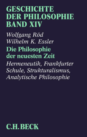 Geschichte der Philosophie Bd. 14: Die Philosophie der neuesten Zeit: Hermeneutik