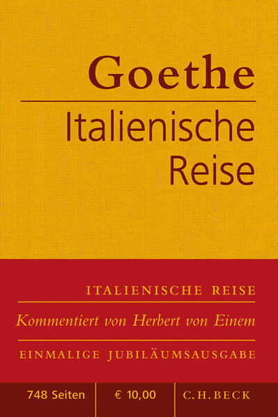 Goethes 'Italienische Reise', schreibt Herbert von Einem im Nachwort zu dieser Ausgabe, "ist kein Reisebuch, kein Führer, dem sich ... der Italienfahrer anvertrauen soll. Sie ist Selbstdarstellung, ein Stück seiner Autobiographie". - Und doch haben sich, bis heute, Generationen von Italienreisenden aus Deutschland und aus anderen Ländern diesem Werk anvertraut, weil sie über die Auseinandersetzung mit ihm ein Bild, ihr Bild, von der Geographie, der Bevölkerung, den Sitten, vor allem der Kunst Italiens zu gewinnen hofften und tatsächlich auch gewonnen haben. Zwischen Goethes Reise und uns liegen beinahe 200 Jahre. Viele Kunstwerke, die Goethe sah, stehen heute an einem anderen Ort oder haben andere Namen, manche werden anderen Künstlern zugeschrieben, nicht wenige anders gedeutet. Hier bedarf der Leser der Hilfe des Fachmanns. Der Kunsthistoriker Herbert von Einem, einer der besten Kenner der Kunst der Goethezeit, bietet sie ihm in einem ausführlichen Nachwort und in einem umfassendne Kommentar zu allen erklärungsbedürftigen Stellen des Textes. Dem Band sind zum Teil nur wenig bekannte Illustrationen beigegeben. Ein sorgfältig erarbeitetes Verzeichnis weiterführender Literatur und ein Register runden die Materialien ab, die dem Benutzer des Buches geboten werden.