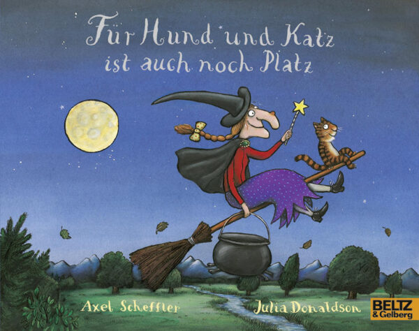 Eine Reise auf dem Hexenbesen ist lustig, vor allem, wenn noch Platz ist, für Hund und Katz und Frosch und Vogel. Doch auch für Hexen ist das Leben voller Gefahren. Besonders wenn die Hexe einem gefräßigen Drachen vor die Füße fällt. Da ist es gut, wenn man Freunde hat, die einem aus der Patsche helfen. Ein Bilderbuch zum Vorlesen von den Schöpfer des weltberühmten Grüffelo.