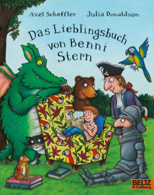 Ein wundervoller Reigen, der zeigt, wie die Vielseitigkeit des Lesens neue Welten eröffnet. Benni liebt es, zu lesen. Und zwar sein Lieblingsbuch, in dem ein Pirat ein Buch findet, das von Goldlöckchen handelt, die in einem Bärenbuch schmökert, das von einem Ritter erzählt… Detektivgeschichte, Märchen, Gruselgeschichte, Lexikon, Abenteuerroman, 9 Mini- Geschichten wundervoll in Szene gesetzt von Axel Scheffler, dem international bekanntesten Illustrator von Kinderbüchern.