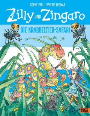 Zilly und Zingaro: Das sind turbulente Vorlesegeschichten rund um Zauberin Zilly und ihren Kater Zingaro. Große Wimmelbilder mit vielen witzigen Details begeistern Kinder ab 4 und auch Leseanfänger. Zilly und Zingaro beobachten beim Picknick im Garten fasziniert, was da so alles krabbelt. Das quirlige Treiben der Insekten bringt die Zauberin auf eine kühne Idee: Wäre es nicht großartig, für einen Tag so winzig wie diese Tierchen zu sein? Gedacht, gezaubert! Doch ob das so schlau war? Plötzlich sind Käfer, Raupe und Co. riesig. Als ein Vogel im Gras landet und nach Leckereien pickt, wird es für die zauberhaften Zwei so richtig gefährlich ...