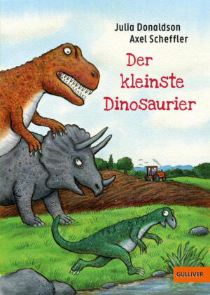 Kreidezeit, irgendwann gegen Mittag: Hypsilophodon ist wieder einmal auf der Flucht. Sie muss dringend einen sicheren Platz für ihre Eier finden. Doch Hyp hat es nicht leicht, denn sie ist klein und ungefährlich und steht bei den meisten Großen auf der Speisekarte. Auf ihrer Flucht landet sie in einer tiefen Pfütze und plötzlich in unserer Gegenwart, wo sie sich mit einem knatternden Traktosaurus konfrontiert sieht. Und schon bald schlüpfen 13 Dino- Babys. Eine witzige Dinosaurier- Geschichte ab 6 Jahren zum Vorund Selberlesen. Mit vielen Bildern von Axel Scheffler.