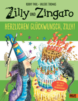 Zauberin Zilly feiert eine Riesenparty ein zauberstarkes Geschenk für alle Geburtstagskinder! Zilly und Zingaro: Das sind turbulente Vorlesegeschichten rund um Zauberin Zilly und ihren Kater Zingaro. Große Wimmelbilder mit vielen witzigen Details begeistern Kinder ab 4 und auch noch Leseanfänger. Freitag, der dreizehnte Zilly, die Zauberin hat Geburtstag! Das muss mit einer Riesenparty gefeiert werden. Zilly und ihr kleiner schwarzer Kater Zingaro legen sofort los: Da werden Einladungen verschickt, da wird geputzt, gekocht und ein Festtagskleid genäht. An Zillys großem Tag schwirrt allerlei Zaubererund Hexenvolk herbei, doch als die Party so richtig in Fahrt kommt, sind plötzlich alle Gäste weg. Verschwunden! Spurlos! Da muss das Buch der Spezial- Zaubersprüche her und eine spitzenmäßige Überraschung.