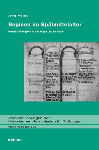 Beginen waren religiös lebende Frauen ohne Anbindung an einen Orden. Die Studie wirft ein neues Licht auf das Beginenwesen, das im Spätmittelalter zu den verbreitetsten Formen der vita religiosa von Frauen zählte. Im Zentrum der Untersuchung steht zunächst das bislang wenig erforschte Beginenwesen in Thüringen, vor allem in den Städten Erfurt, Mühlhausen, Nordhausen und Jena, wo sich Beginen zum Teil bereits früh nachweisen lassen und rasch etablierten. Hiervon ausgehend werden gängige Deutungen des Beginenwesens, besonders seitens der Häresieforschung, auch für andere Städte und Regionen kritisch hinterfragt und auf breiter Quellengrundlage in weiten Teilen widerlegt. Das Beginenwesen war im Spätmittelalter in die kirchliche Ordnung integriert und stand trotz fehlender Ordenszugehörigkeit keineswegs unter Häresieverdacht.