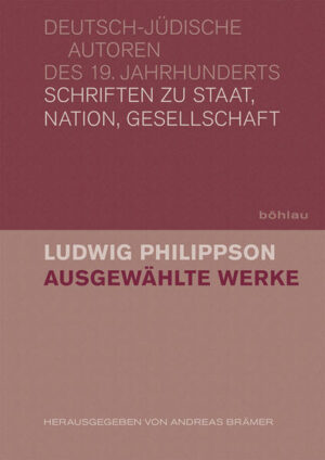 Der Rabbiner und Publizist Ludwig Philippson (1811-1889) hat sich als einer der Wortführer des religiös-progressiven Judentums und des politisch liberalen jüdischen Bürgertums einen Namen gemacht. Sowohl mit rhetorischen und schriftstellerischen Talenten gesegnet als auch mit organisatorischem Geschick engagierte er sich für die politische Gleichstellung und gesellschaftliche Integration der Juden in ihrer deutschen Umwelt. Wann immer sich Gelegenheit bot, ergriff er zudem das Wort, um das Judentum als moderne bürgerliche Konfession zu beschreiben. Seine theologische Auseinandersetzung mit dem eigenen Glauben lenkte Philippsons Aufmerksamkeit daher aber auch immer wieder auf die christliche Religionsgeschichte sowie auf die jüdisch-christliche Beziehungsgeschichte, die er zum Thema zahlreicher Schriften machte.