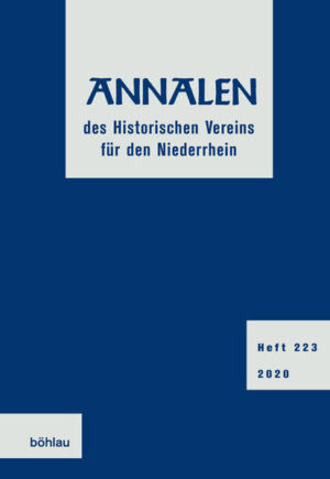 Annalen des Historischen Vereins für den Niederrhein 223 (2020) | Bundesamt für magische Wesen