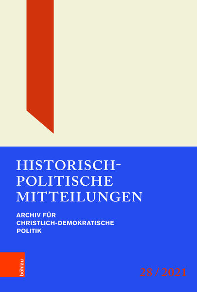 Historisch-Politische Mitteilungen | Michael Borchard, Thomas Brechenmacher, Günter Buchstab, Hans-Otto Kleinmann, Hanns Jürgen Küsters