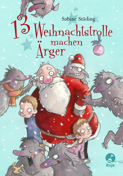 Ein Weihnachtsabenteuer von Sabine Städing, der Autorin der Bücher rund um Petronella Apfelmus. Jonas und seine kleine Schwester Mila hätten nie gedacht, dass sie einmal ein richtiges Weihnachtsabenteuer erleben. Doch genau das geschieht, als sie eines Abends Geräusche aus dem Adventskalenderhören und neugierig hinter das größte Türchen gucken. Schwupps - landen sie im Weihnachtsdorf, wo sie nicht nur die Weihnachtsmann- WG kennenlernen, sondern auch den grimmigen Knecht Ruprecht und jede Menge weiterer weihnachtlicher Figuren treffen. Seit Väterchen Frost verschwunden ist, ist die Stimmung im Dorf gedrückt. Wer soll sich jetzt um die kranken Rentiere kümmern? Alle sind in großer Sorge, denn Weihnachten darf nicht ausfallen! Und so beginnt ein aufregendes Abenteuer, in dem Jonas und Mila in die Fänge dreizehn fieser Trolle geraten, dabei mithelfen, Väterchen Frost zu befreien und so dafür sorgen, dass das Weihnachtsfest doch noch stattfinden kann.