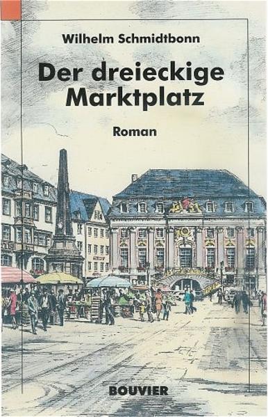 Wilhelm Schmidtbonn, eigentlich Schmidt, wurde am 1876 am Bonner Marktplatz als Sohn eines Pelzhändlers geboren. Nach Studien in Gießen, Bonn, Berlin, Göttingen und Zürich war er Dramaturg in Düsseldorf. Nach dem Ersten Weltkrieg lebte er als freier Schriftsteller in Bayern, Tirol und im Tessin, bis er später nach Bonn zurückkehrte, wo er 1952 starb. „Der dreieckige Marktplatz“ erschien zunächst 1935 in Berlin . Es ist eine bewegte Familiengeschichte , beginnend in den 70er Jahren des 19. Jahrhunderts, bis zum Beginn des 20. Jahrhunderts in Bonn und seiner Umgebung. Streit und Versöhnung, eine Liebesgeschichte, Bonner Handwerksgeschichte, eine Liebeserklärung an das Rheinland und die rheinische Lebensart, ein guter Unterhaltungsroman.