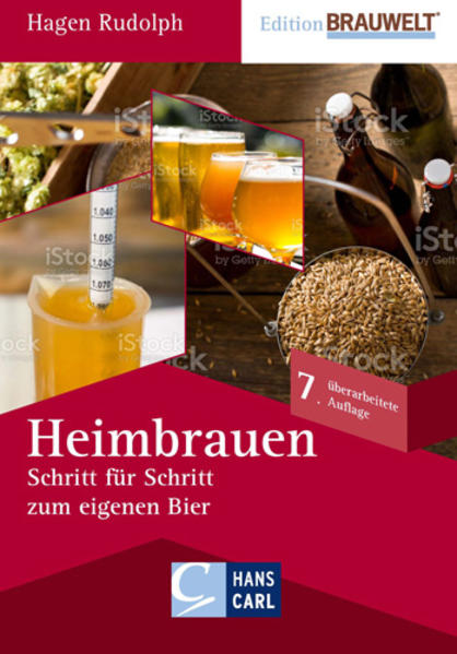 Selber Bier brauen, mit einer persönlichen Note, zum Genießen allein oder einfach im Freundeskreis - zu kompliziert? Zu aufwändig? Keineswegs! Dieses praktische Handbuch zeigt, dass Bierbrauen nicht nur viel Spaß machen kann, sondern eigentlich auch ganz einfach ist. Hagen Rudolph ist seit vielen Jahren professioneller Hobbybrauer. Seine Erfahrung aus weit über hundert Seminaren und einer DVD zum Thema Bierbrauen hat er in seinem dritten Buch zu diesem Thema in völlig neuer Form aufbereitet. Er führt den Bierfreund Schritt für Schritt durch den Brauprozess und erklärt praxisnah alles, was für einen erfolgreichen Einstieg wichtig ist. Das Handbuch ist übersichtlich gegliedert und bietet einen schnellen, aber umfassenden Überblick über „Rohstoffe“, „Geräte“, „Brauprozess“ und „Gärung und Reifung“. Zusätzlich werden Rezepte angeboten, die sowohl zum Nachmachen als auch zu eigenen Kreationen anregen sollen. Mit Hilfe dieses Handbuches wird es für den interessierten Laien möglich, in den eigenen vier Wänden praktisch jede Biersorte selbst herzustellen. „Heimbrauen“ ist vor allem für Neulinge der Braukunst ein unverzichtbarer Ratgeber. Als Fortsetzung ist vom selben Autor und ebenfalls beim Fachverlag Hans Carl das Buch „Heimbrauen für Fortgeschrittene“ erschienen (ISBN 3-418-00789-9).