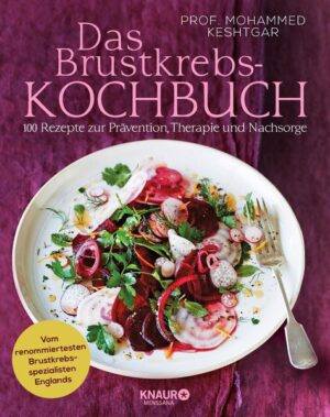 Das Anti-Brustkrebs-Kochbuch „Köstliche, nährende Rezepte von einem Top-Spezialisten für Brustkrebsbehandlung.“ Sunday Mirror Brustkrebs ist eine der häufigsten Krebserkrankungen und betrifft 1 von 10 Frauen in Deutschland. Eine spezielle Ernährung kann das Risiko von Brustkrebs reduzieren sowie die Heilungschancen für Frauen während der Therapie und Nachsorge erhöhen. Brustkrebs-Spezialist Professor Mohammed Keshtgar zeigt, welche Lebensmittel Betroffene ausreichend zu sich nehmen, vermeiden oder in Maßen essen sollten. Eine besondere Rolle spielen dabei Phytoöstrogene, die auf natürliche Weise den Hormonhaushalt regulieren. In diesem fundierten Kochbuch stellt er, basierend auf langer wissenschaftlicher Expertise sowie seiner klinischen Erfahrung, über 100 heilsame Rezepte vor, u. a. zur Immunsystem-Stärkung, Entzündungs-Hemmung oder Protein-Versorgung. In der Einleitung erklärt Professor Keshtgar aus medizinischer Sicht die Grundlagen einer gesunden Ernährung bei der Diagnose Brustkrebs. Er berücksichtigt dabei die Bedürfnisse von Frauen bei der Krebs-Vorsorge als auch bei der Behandlung und Nachsorge. Im Hauptteil bietet er neben Rezepten zusätzliche Ernährungstipps zu einzelnen Lebensmitteln wie zum Beispiel Tomaten, die als Entzündungshemmer eingesetzt werden, oder Lachs, der als natürlicher Helfer bei Chemotherapie gereicht wird. Ein rundum kompetentes Kochbuch und wertvoller Begleiter mit praktischen Hilfestellungen.