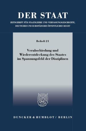 Verabschiedung und Wiederentdeckung des Staates im Spannungsfeld der Disziplinen. | Bundesamt für magische Wesen