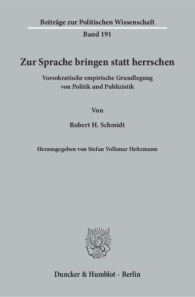 Zur Sprache bringen statt herrschen. | Bundesamt für magische Wesen