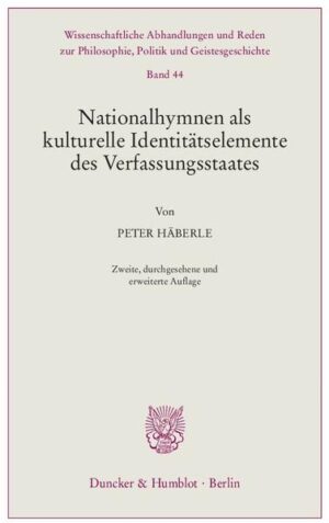 Nationalhymnen als kulturelle Identitätselemente des Verfassungsstaates. | Bundesamt für magische Wesen